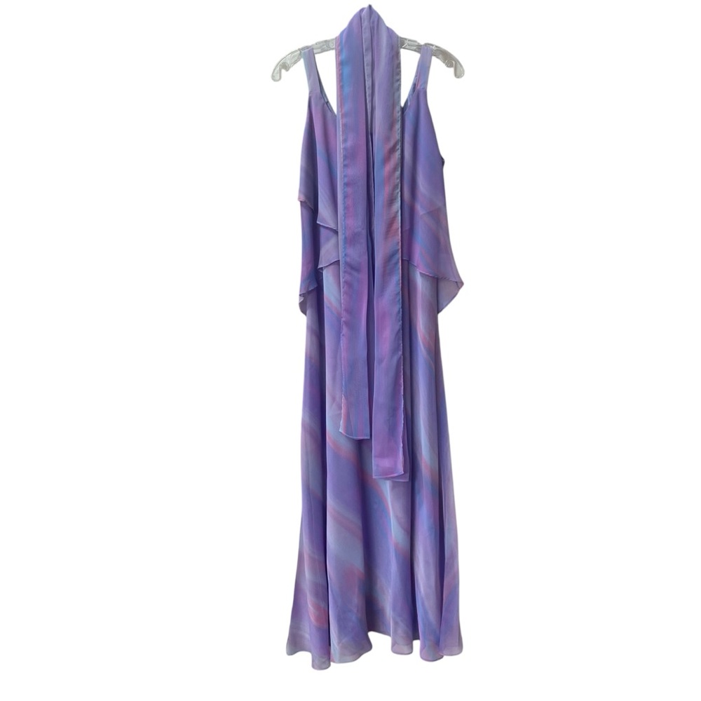 Jolibel Lavender Pink Blue Rainbow Evening Gown Dress size 12